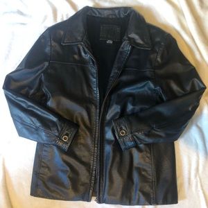 Black authentic leather jacket